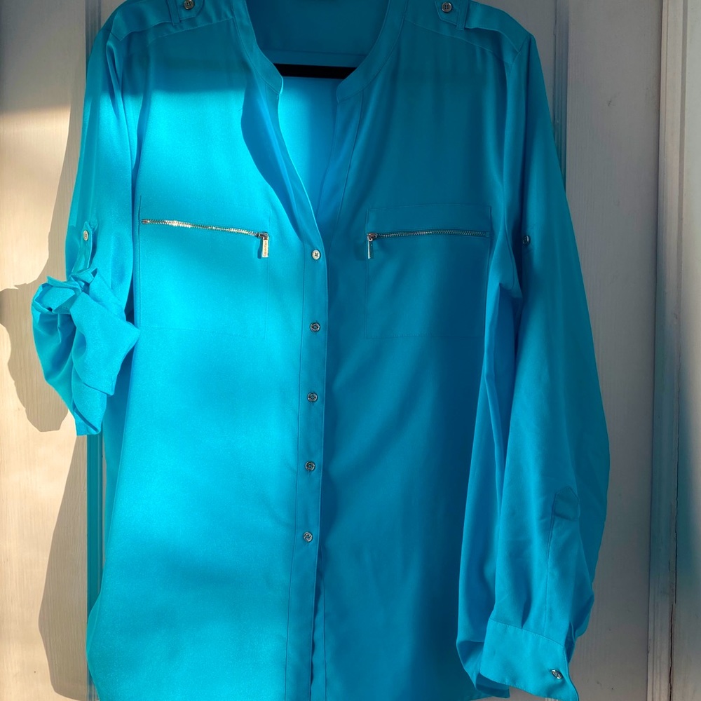 Calvin Klein button up blouse